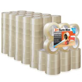 Sure-Max - Premium Carton Packing Tape 2.0 mil 330 Feet (110 yards) - Clear