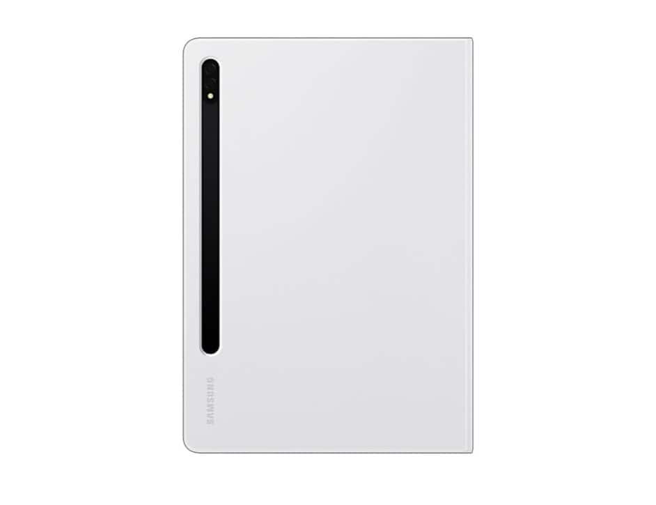 Front. Samsung - Samsung Galaxy Tab S8 + Note View Cover I Color: White - white.