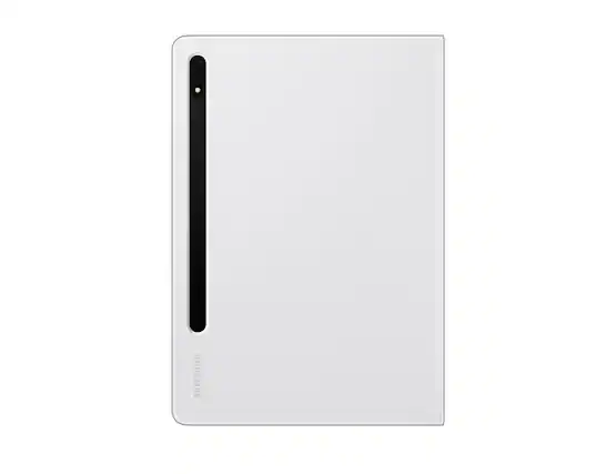 Front. Samsung - Samsung Galaxy Tab S8 + Note View Cover I Color: White - white.