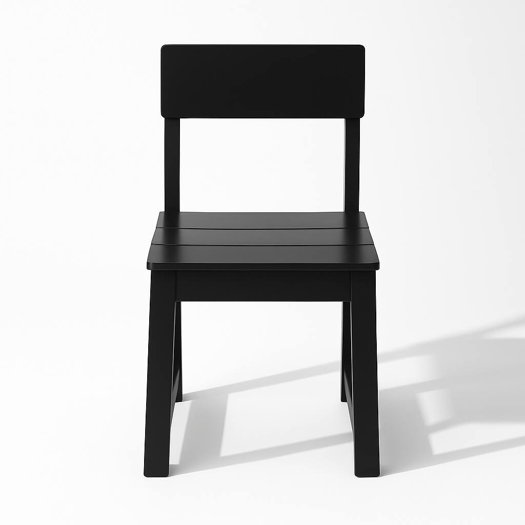 Alt View 1. Anysun - 2-Pack HDPE Modernist Design Outdoor Chairs, Recycled Plastic Garden & Patio Chairs - Black.