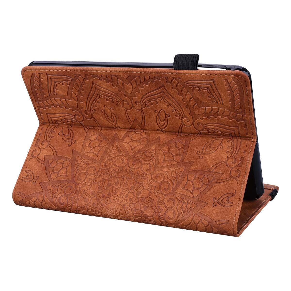 Alt View 2. Dteck - Case for Samsung Galaxy Tab S10 Ultra & S9 Ultra & S8 Ultra (X920/X910/X900),Shockproof Embossed PU Leather Folio Cover - Brown.