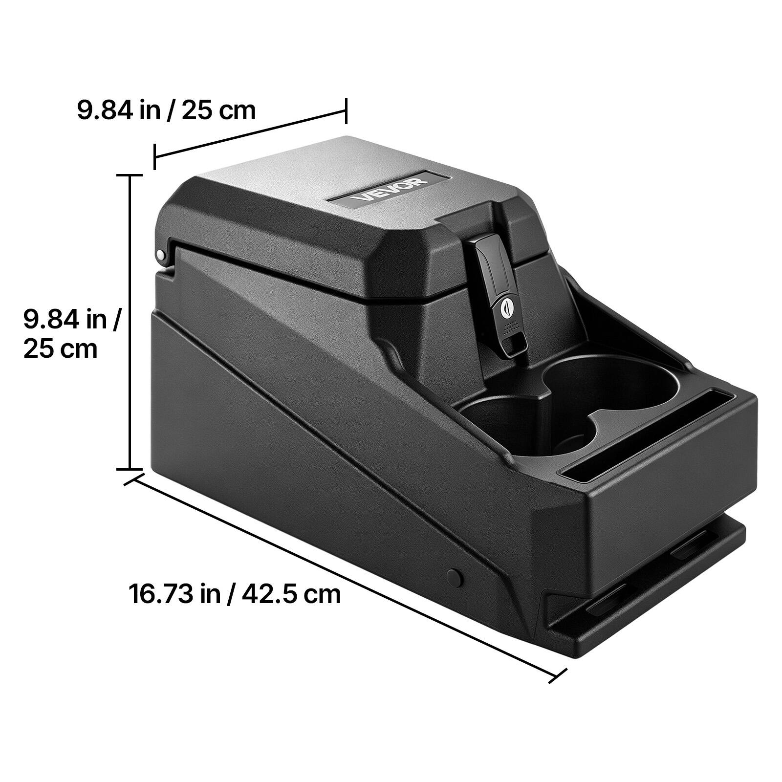 9.84 in / 25 cm  
9.84 in / 25 cm  
16.73 in / 42.5 cm