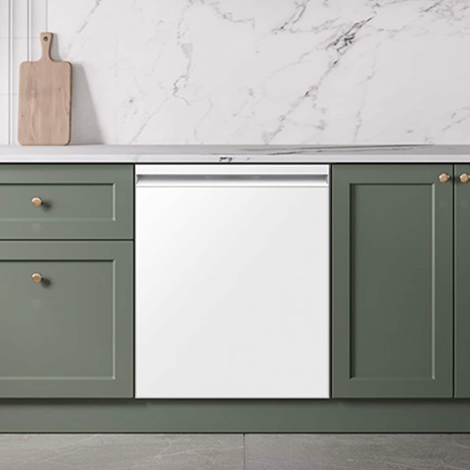 Alt View 16. Samsung - 24" AutoRelease Dry Smart Built-In Stainless Steel Tub Dishwasher with 3rd Rack Washing System, 38dBA - White Glass.