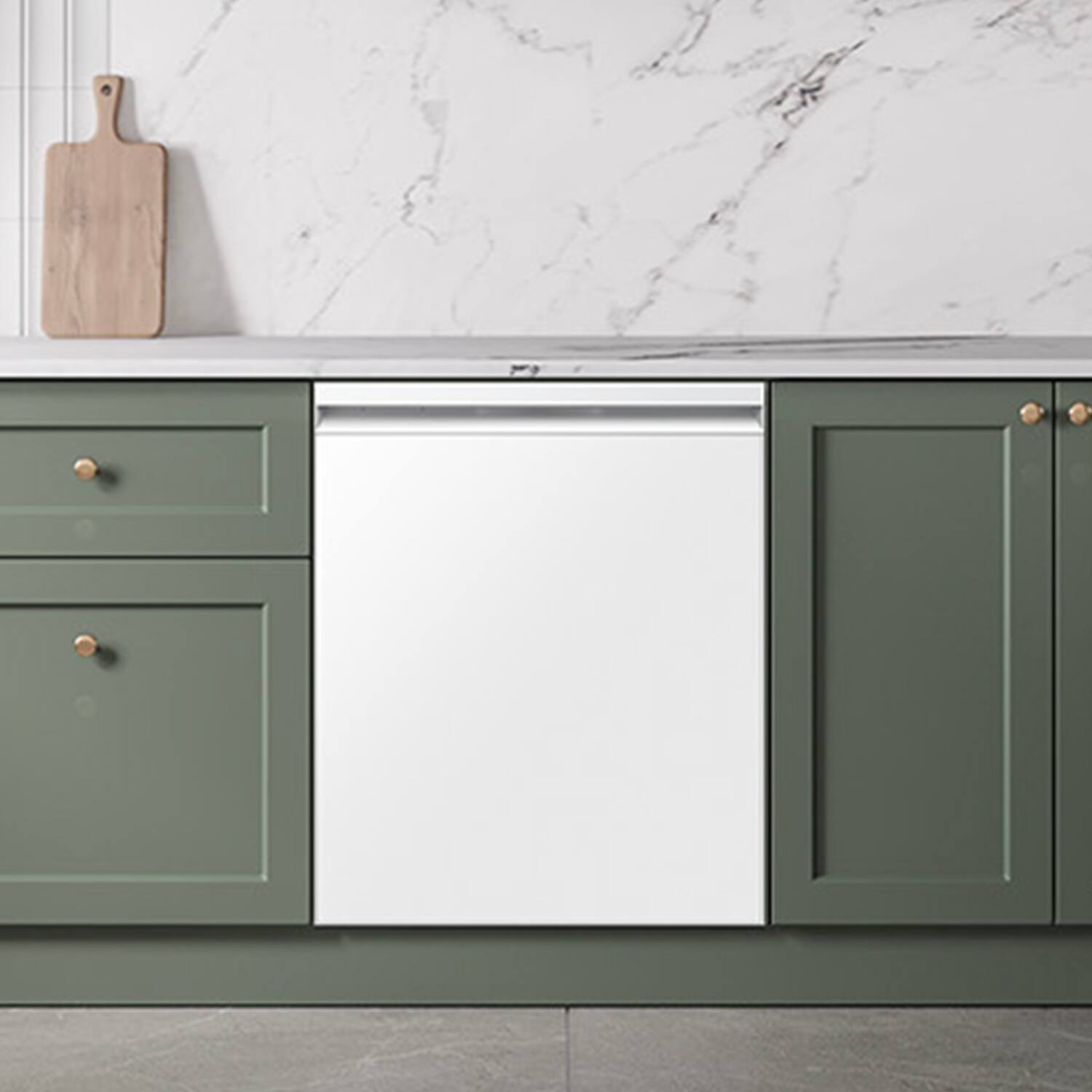 Alt View 16. Samsung - 24" AutoRelease Dry Smart Built-In Stainless Steel Tub Dishwasher with 3rd Rack Washing System, 38dBA - White Glass.