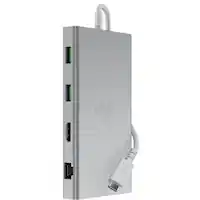 Razer - USB C Dock Station with 11 Ports for PC and Mac - Mercury - Front_Zoom