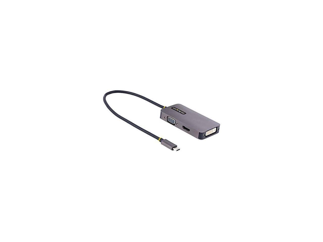 Alt View 5. StarTech.com - StarTech USB C to HDMI DVI VGA Video Adapter 118USBCHDMIVGADVI.