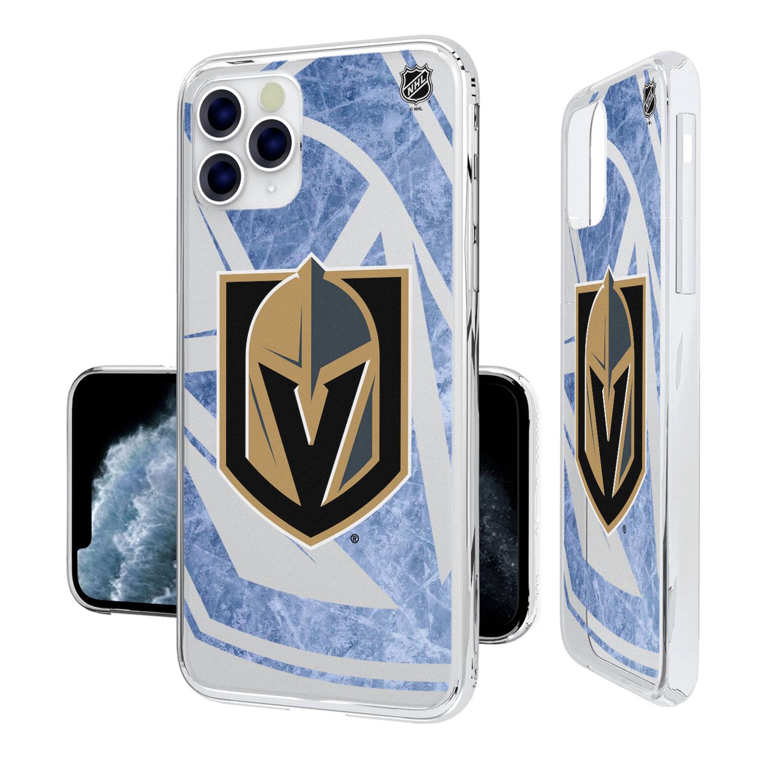 Front. Keyscaper - Vegas Golden Knights iPhone Clear Ice Case - 13 Pro - Multicolor.