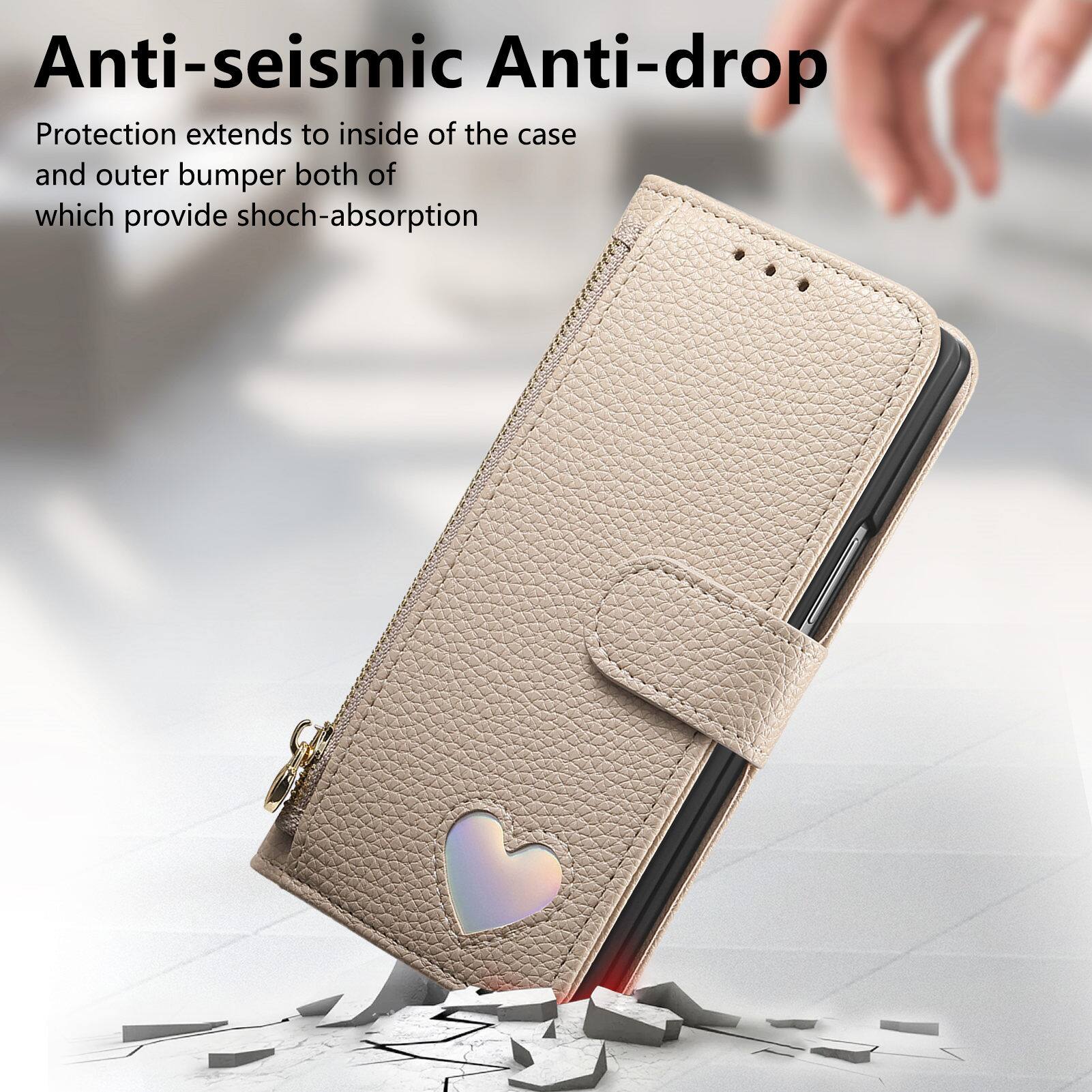 Anti-seismic Anti-drop Protection extends to inside of the case and outer bumper both of which provide shock-absorption