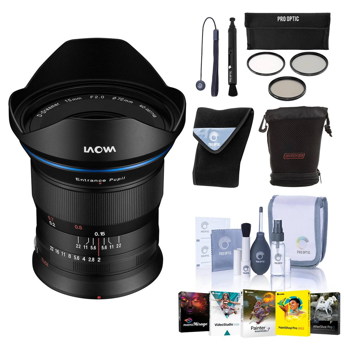 Bundle Venus Laowa 15mm f/2 FE Zero D Lens for Nikon Z, with ProOptic ...