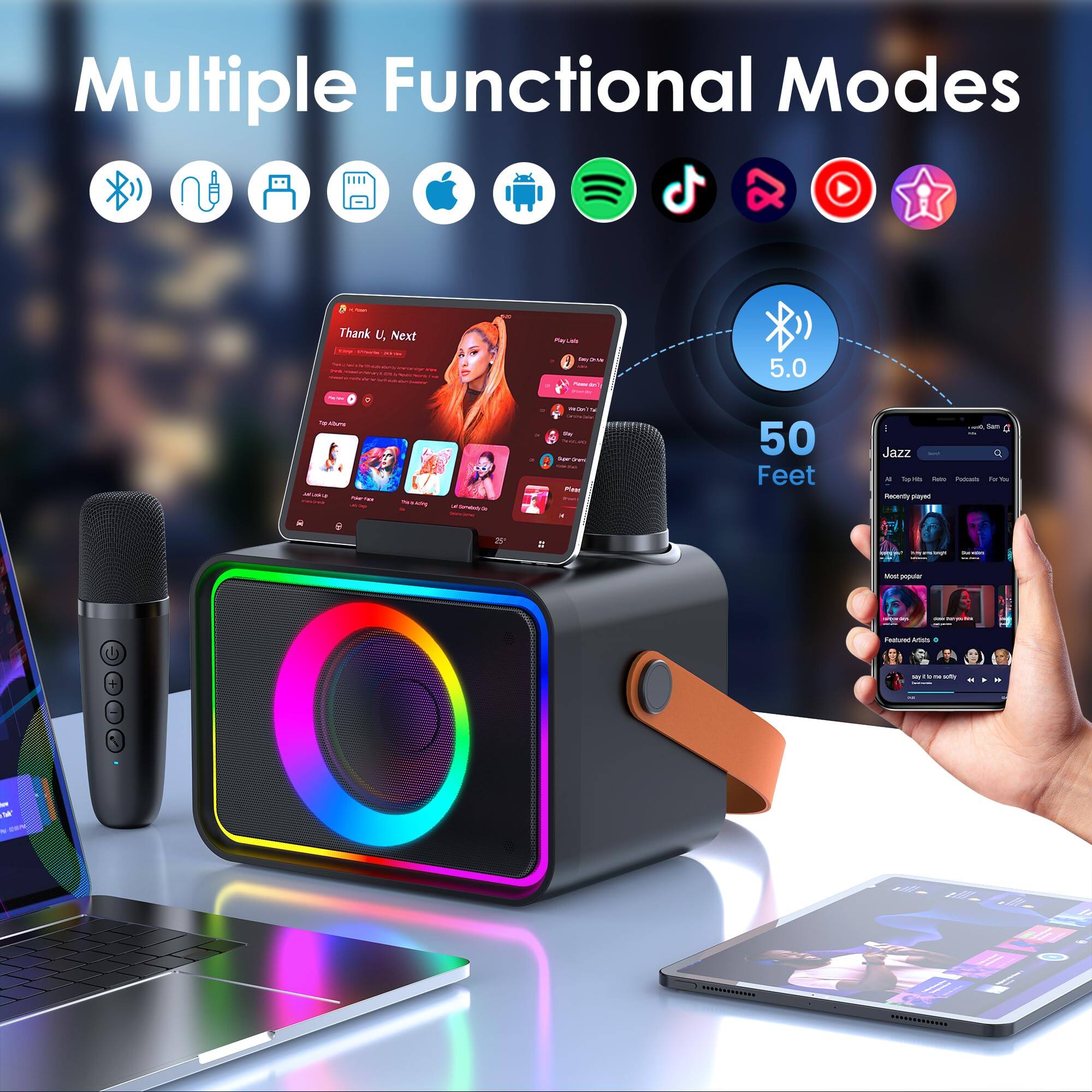 Multiple Functional Modes

5.0

50 Feet

Thank U, Next

Jazz

Most Popular

Featured Artists