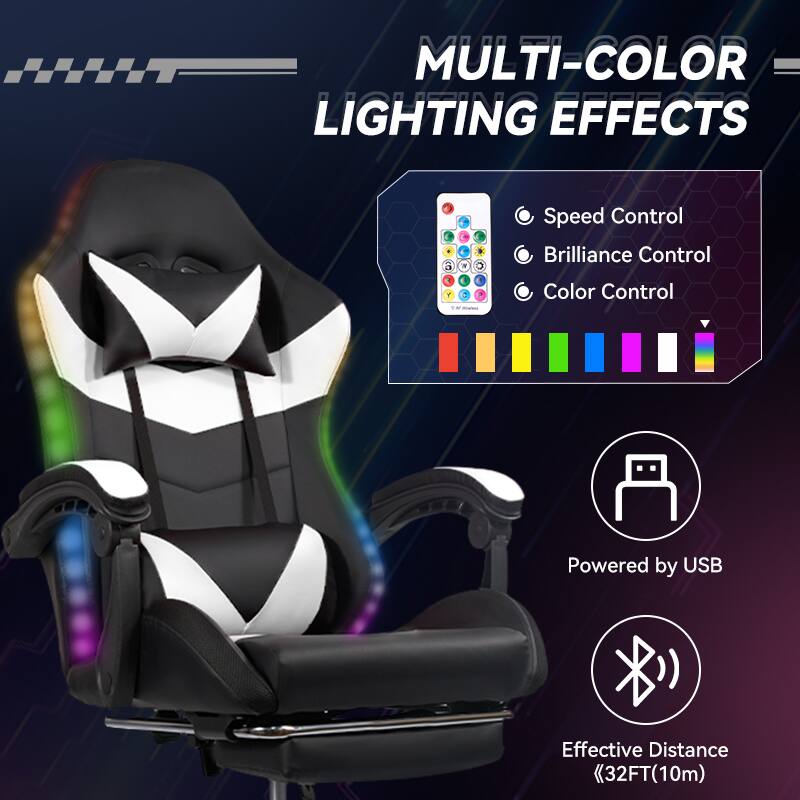 MULTI-COLOR LIGHTING EFFECTS

- Speed Control
- Brilliance Control
- Color Control

Powered by USB

Effective Distance: 32FT (10m)