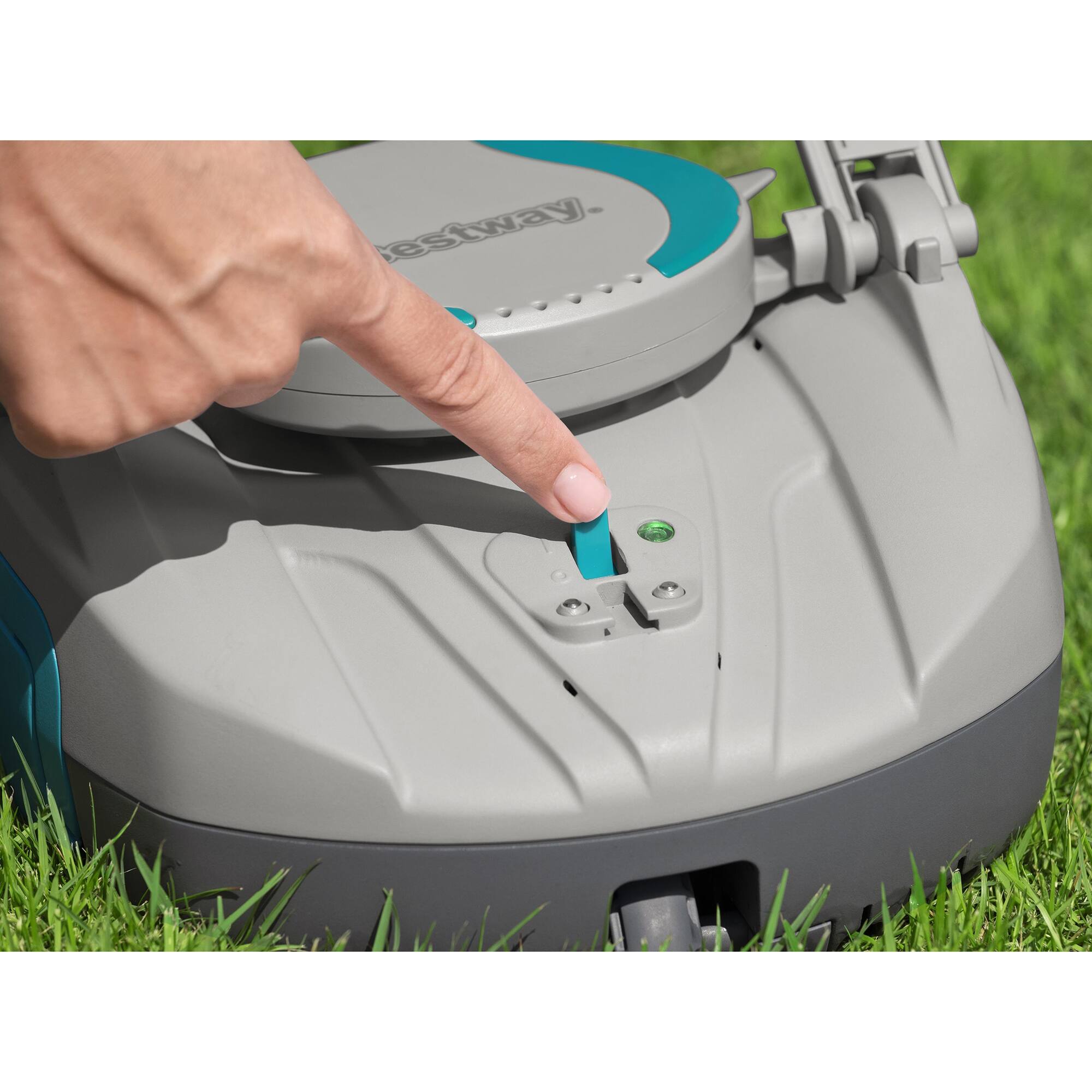 Alt View 3. Bestway - AquaTronix: G100 - Robotic Pool Vacuum - Gray.