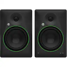 Mackie - 8-inch Powered Studio Monitor with Bluetooth, Tone Control, Location Switch, Headphone Output, and Speaker Cables (Pair)