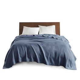 Gracie Mills - Caitlin Pure Comfort Egyptian Cotton Blanket - Blue