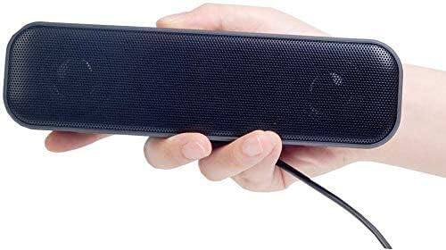 Alt View 3. Stamp n Camp - USB Mini Speaker Computer Powered Stereo Multimedia for Notebook Laptop PC(Black) - H008.