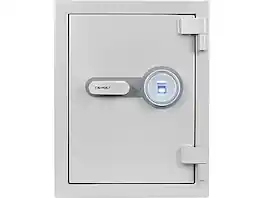 Barska - Steel Fireproof Safe with Biometric Lock, 1.64 cu. ft. (AX13494) - Gray