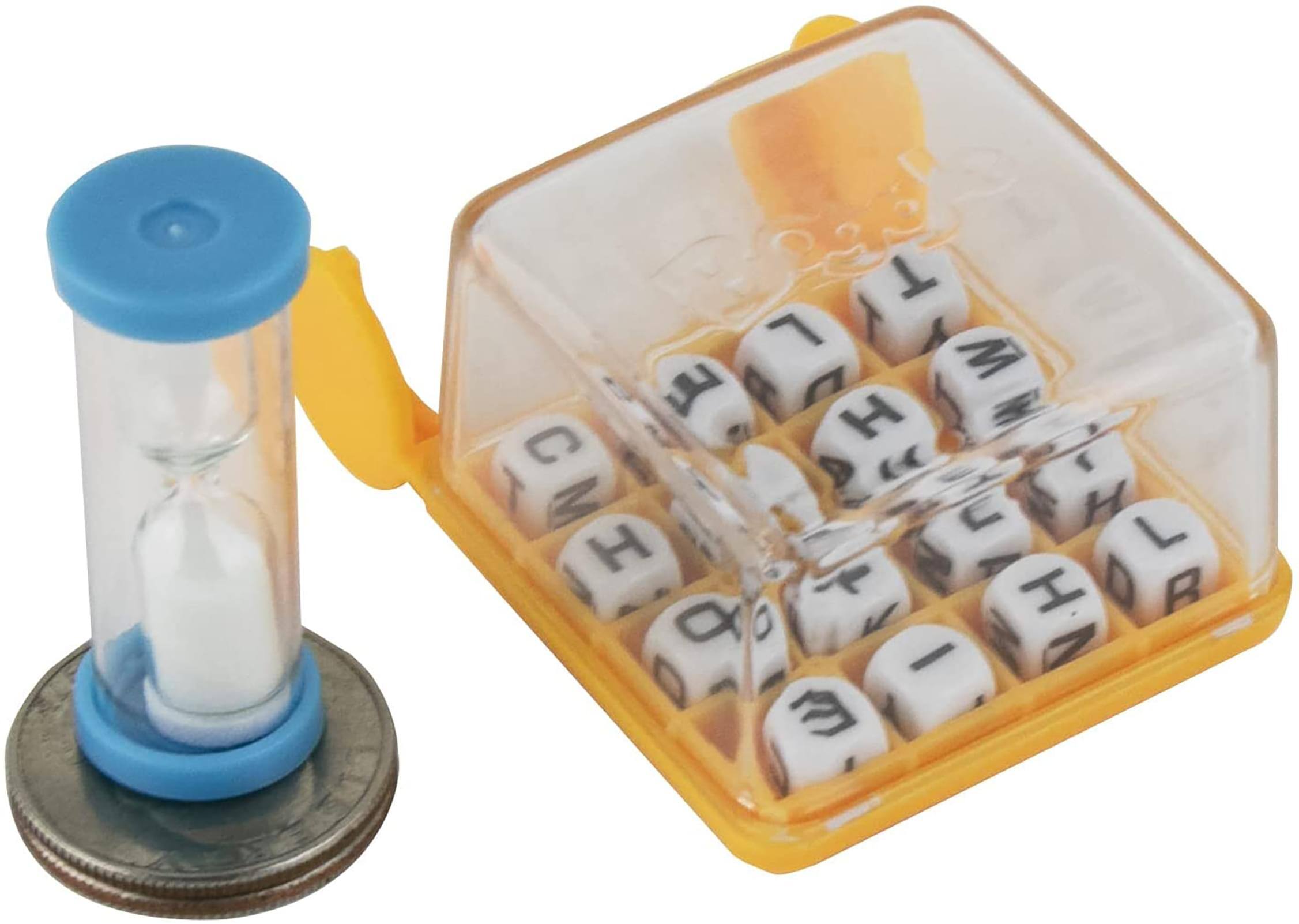 Front. Super Impulse - Worlds Smallest Boggle Game - Blue.