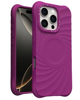 Ornarto - Vortuxe for Liquid Silicone iPhone 16 Pro Max Case 6.9", Drop Protection, Compatible with MagSafe - Fuchsia