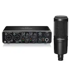 Behringer U-Phoria UMC202HD
LINE INST PAD LINE INST PAD
DIRECT MONITOR PHONES
eMDAs MOAs CLIP CLIP SIG SIG
POWER +48 V
audio-technica
192 OL mOAs
INPUT 1 no PREAOP
INPUT 2 GRN
OUTPUT UT