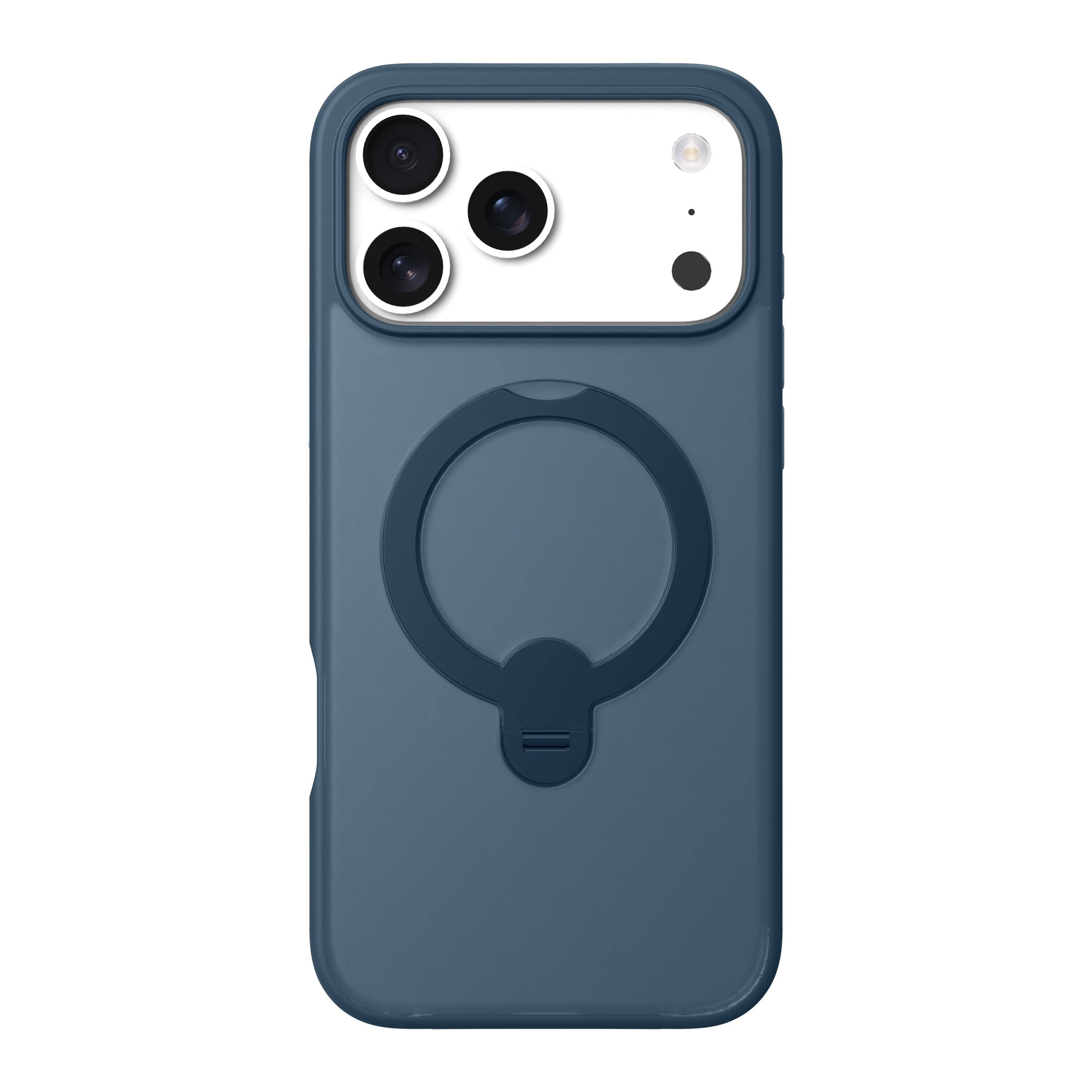 Left. AXS - PROShield MagSafe Case with Kickstand for Apple iPhone 17 Pro Max - Blue.