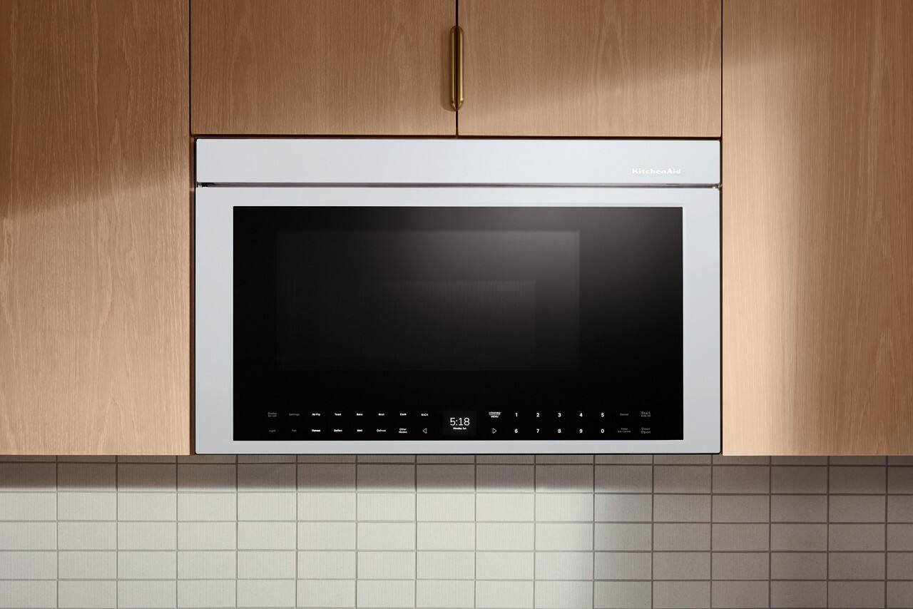 Alt View 15. KitchenAid - 1.1 Cu. Ft. Convection Flush Built-In Over-the-Range Microwave with Air Fry Mode - White.