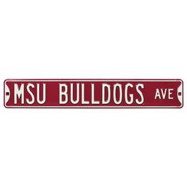 Authentic Street Signs - Mississippi State Bulldogs 6'' x 36'' Steel Street Sign - Multicolor
