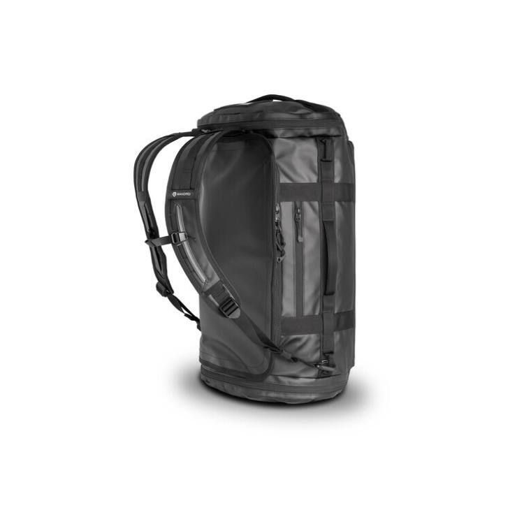 Back. WANDRD - WANDRD CARRYALL Duffel Backpack with Expandable Bottom Compartment (Black, 60L) - Black.