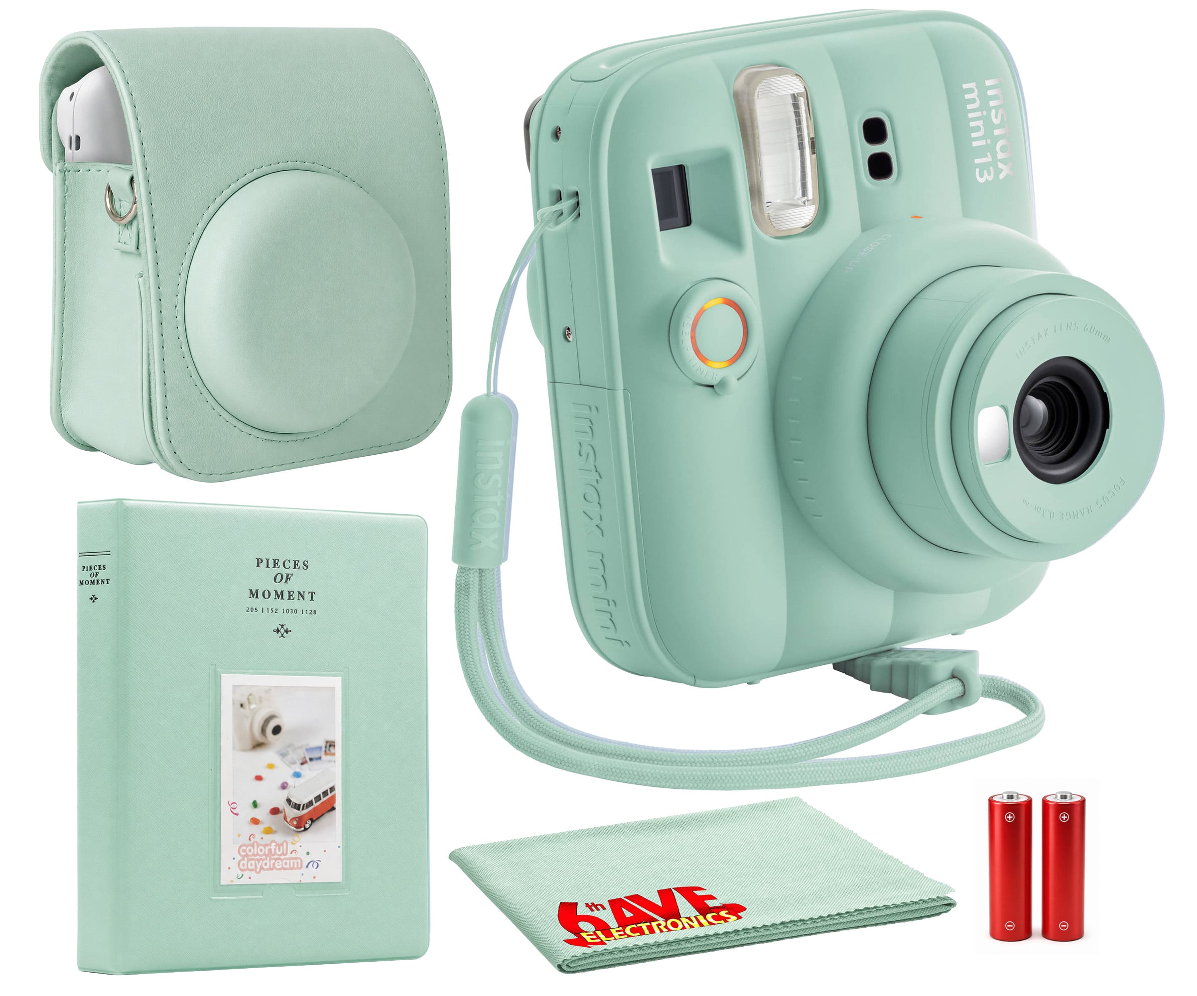 Fujifilm - INSTAX MINI 13 Instant Film Camera (Lagoon Photo Album + More - Green