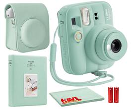 Fujifilm - INSTAX MINI 13 Instant Film Camera (Lagoon Photo Album + More - Green