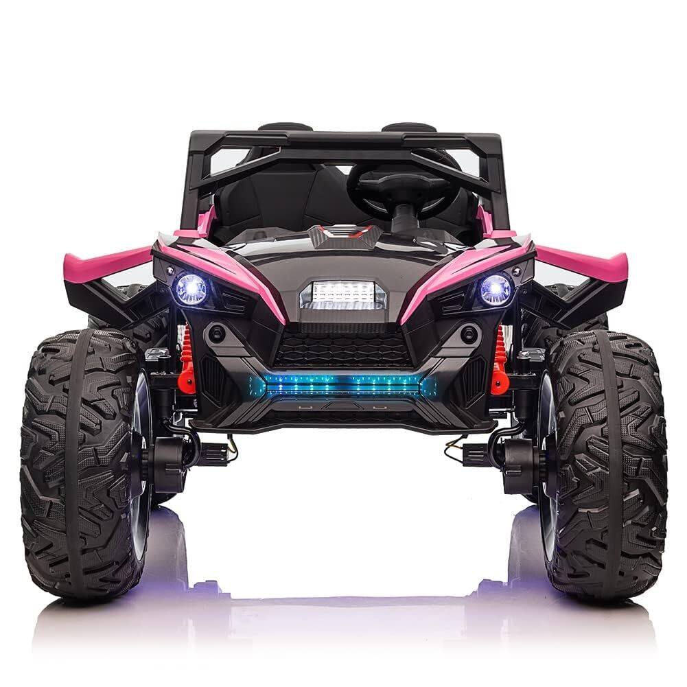Front. GARVEE - 2 Seaters 24V Kids Ride UTV Car with Remote Control,10AH Battery, 400W Powerful Motors 17" EVA Quiet Wheels.