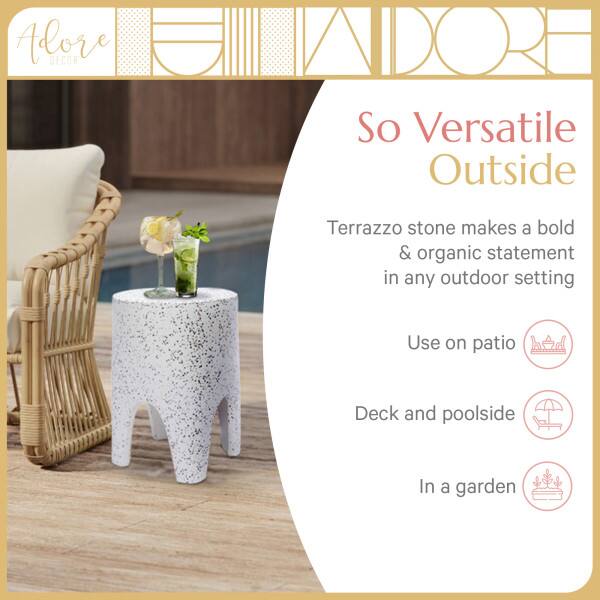 Adore Decor

So Versatile Outside

Terrazzo stone makes a bold & organic statement in any outdoor setting

Use on patio

Deck and poolside

In a garden