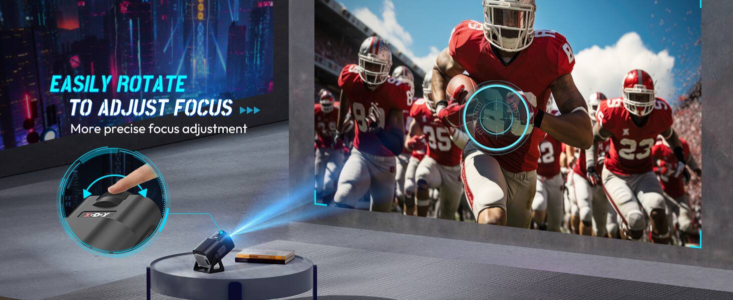 EASILY ROTATE TO ADJUST FOCUS  
More precise focus adjustment