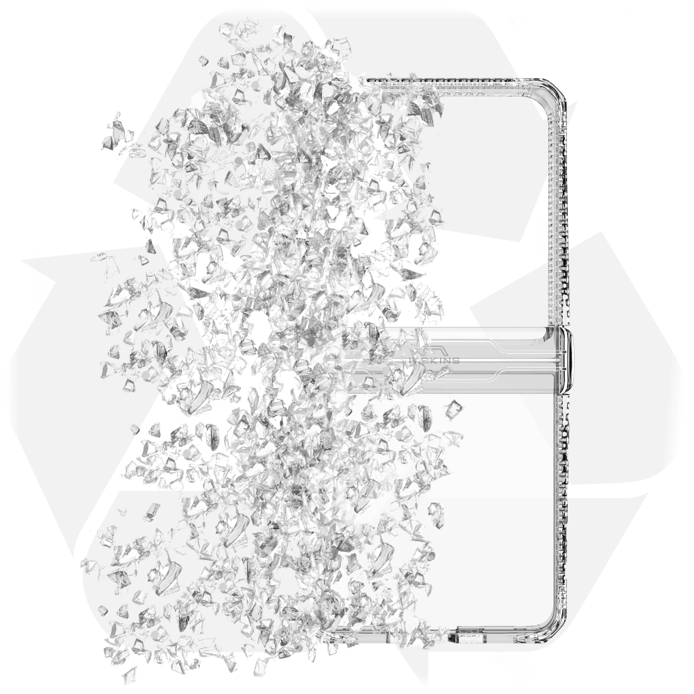 Alt View 7. Itskins - ITSKINS - Hybrid_R Clear Hinge Case for Samsung Galaxy Z Flip7 - Transparent - Clear.