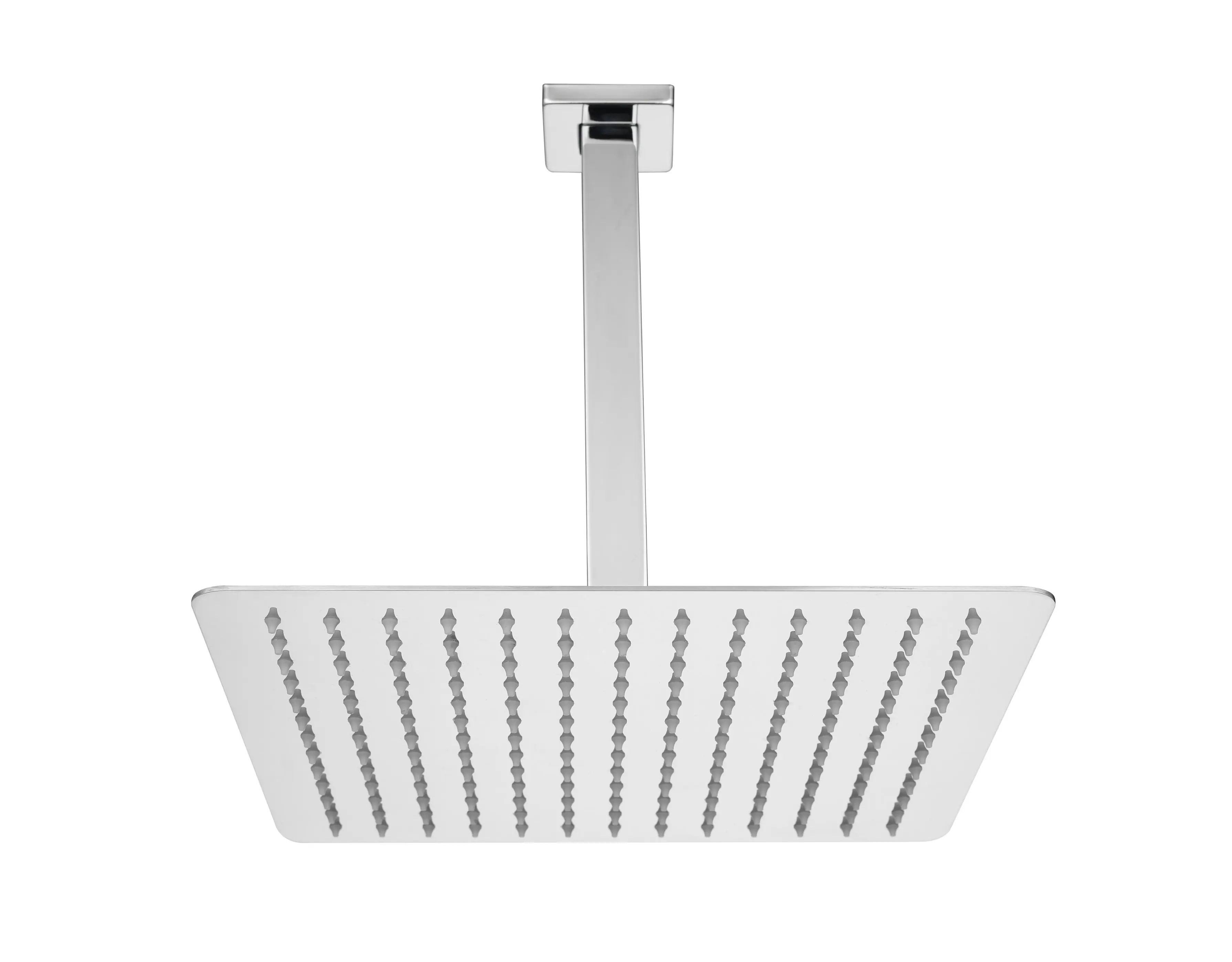 Front. APRILSOUL - High Pressure Rain Shower Head Ultra Thin 304 Stainless Steel Self Clean Nozzles - Chrome.