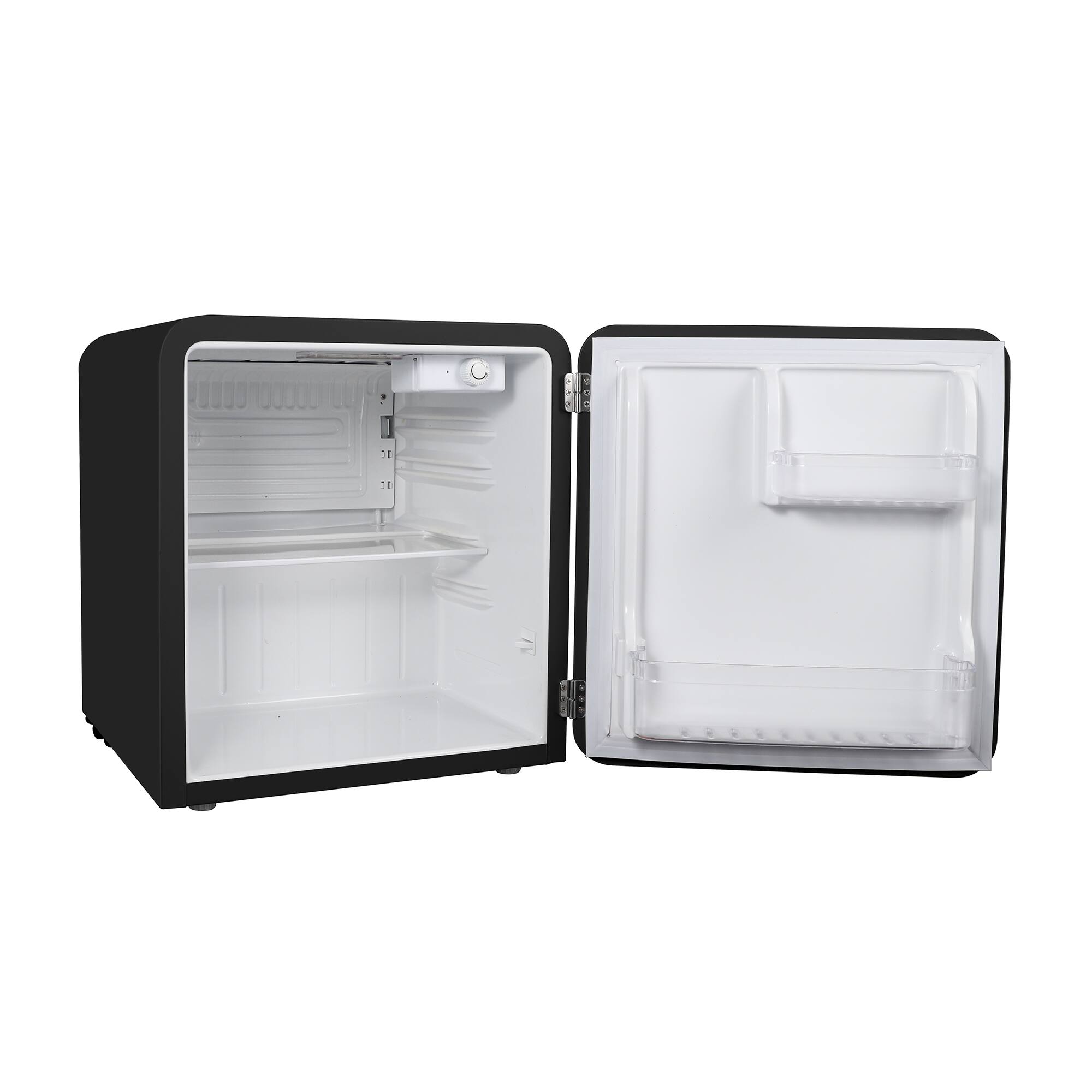 Alt View 6. Magic Chef - 17.5 in. 1.6 cu. ft. Retro Mini Refrigerator in Black, Without Freezer - Black.