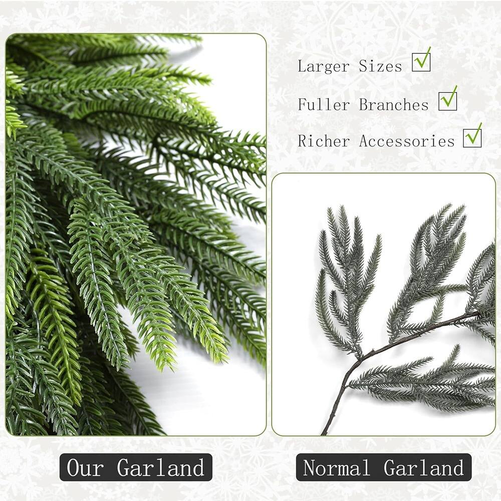 Larger Sizes  
Fuller Branches  
Richer Accessories  

Our Garland  

Normal Garland