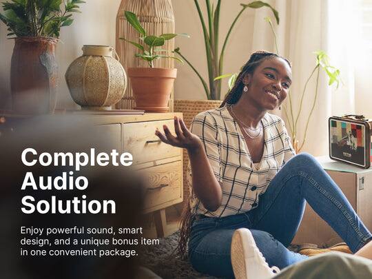 Complete Audio Solution

Enjoy powerful sound, smart design, and a unique bonus item in one convenient package.