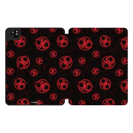 Front. Keyscaper - Marvel Pattern Tablet Case - Apple iPad (10th Gen) - Miles Morales.
