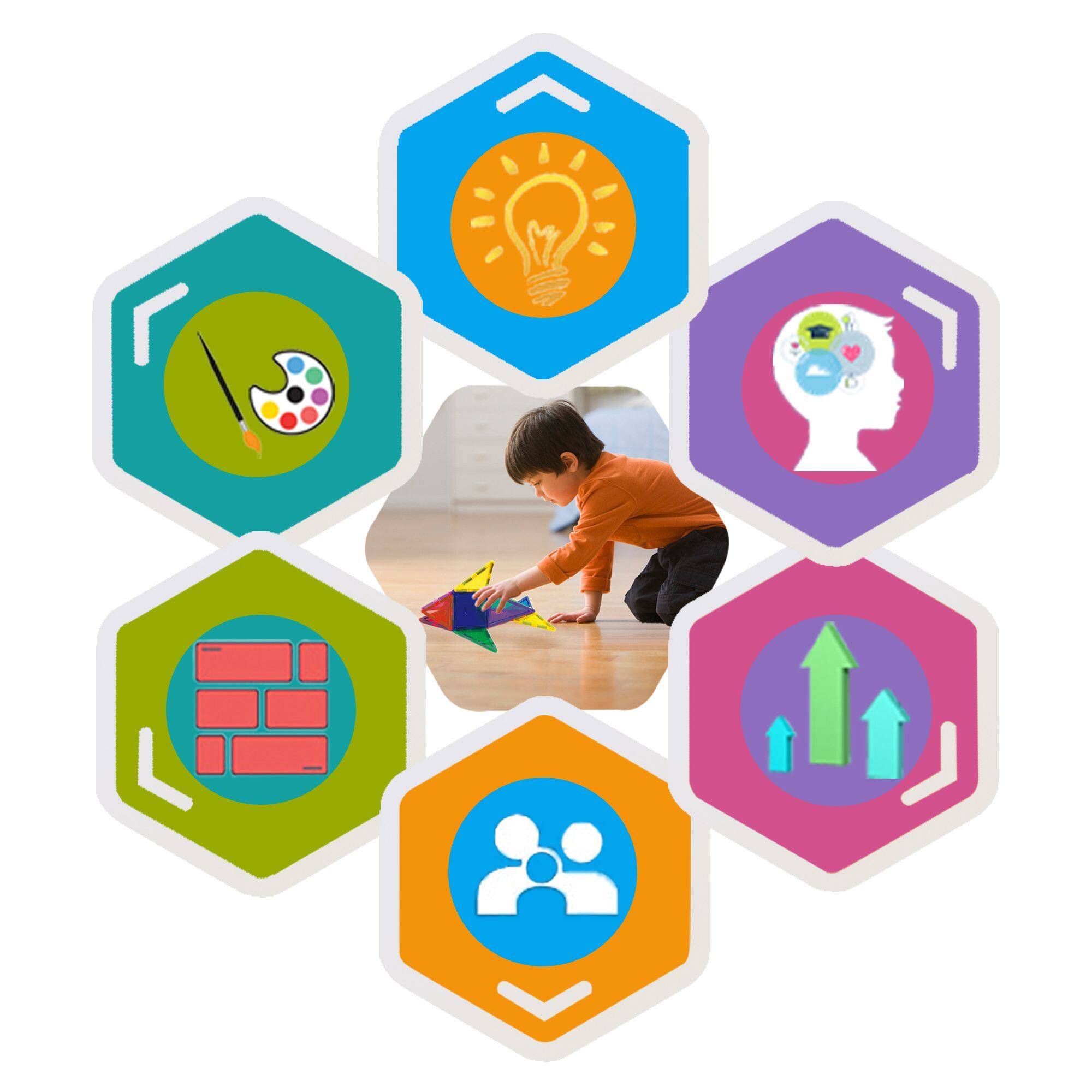 Alt View 4. Everplay - Everyplay Magnetic Tiles For Kids, 41PCS Construction STEM Building Blocks Educational Toy - Multicolor.