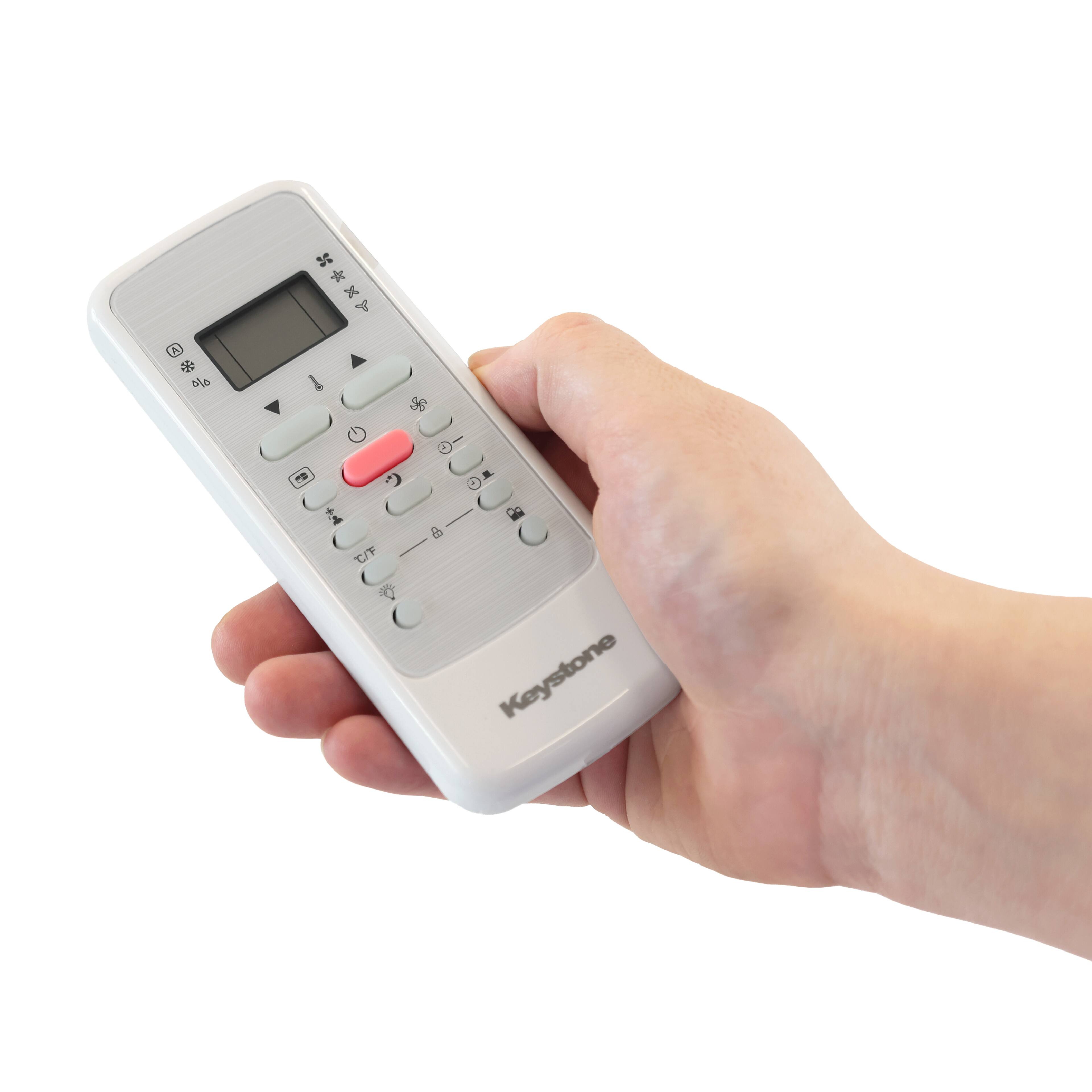 Alt View 11. Keystone - Energy Star 12,000 BTU 230V Through-the-Wall Air Conditioner with Follow Me LCD Remote Control - White.