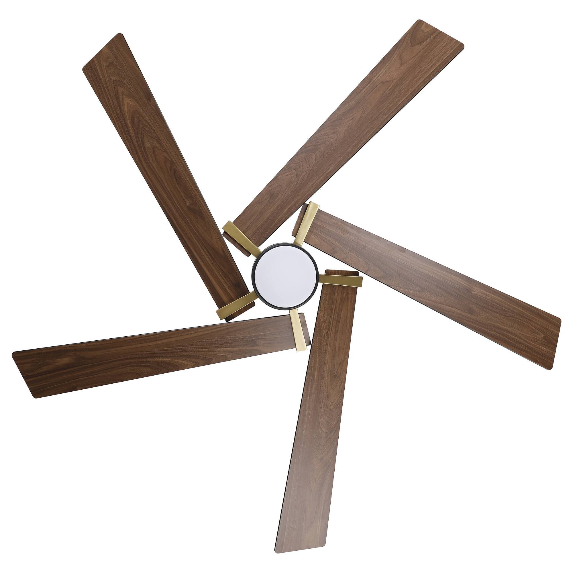 Alt View 9. Parrot Uncle - 60" Modern Gold LED Ceiling Fan with Remote Control and Reversible Blades - Gold.