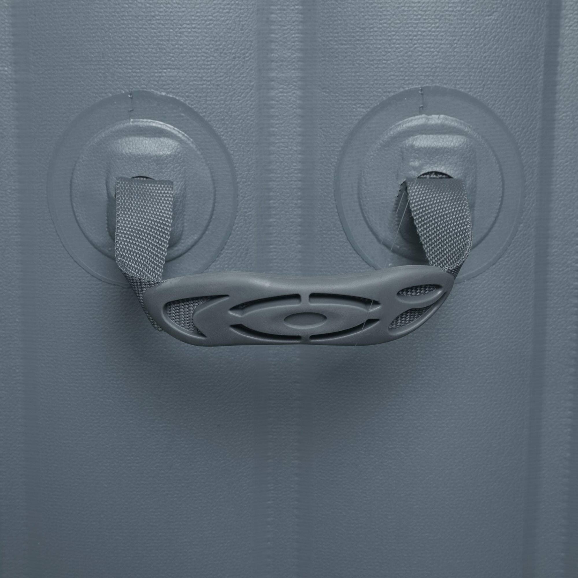 Alt View 8. Coleman - Coleman Hawaii AirJet Square Inflatable Hot Tub with EnergySense Cover, Grey - Gray.