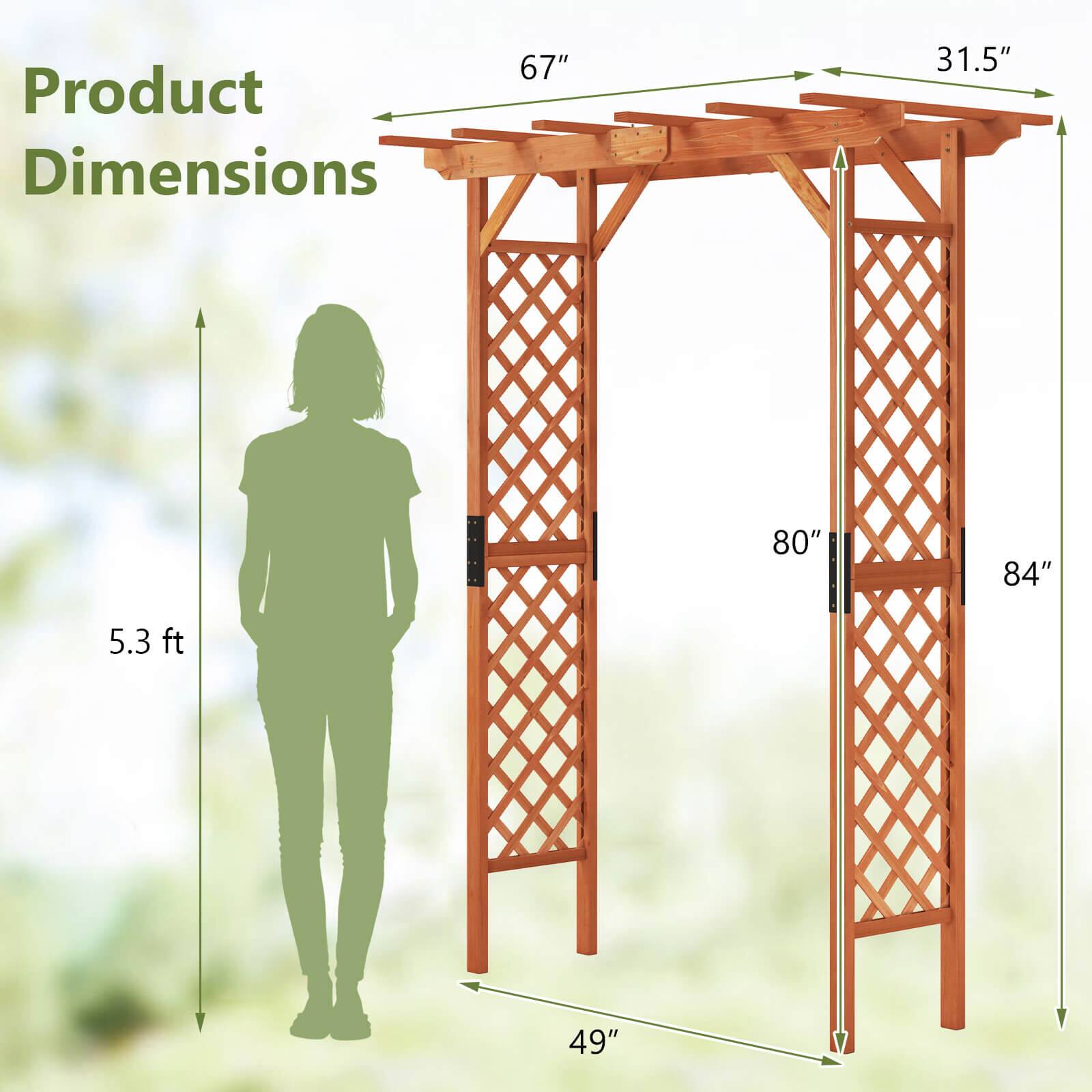 Product Dimensions: 67" x 31.5" x 80" x 84" (5.3 ft x 49").