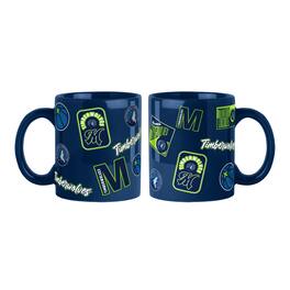 Logo Brands - Minnesota Timberwolves 2-Pack 15oz. Color Mug Set - Navy