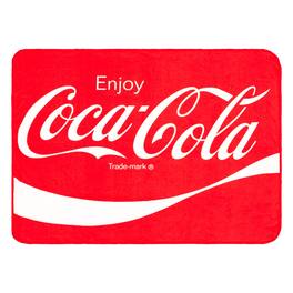 Silver Buffalo - Coca-Cola Classic Logo Fleece Throw Blanket | 45 x 60 Inches - Red