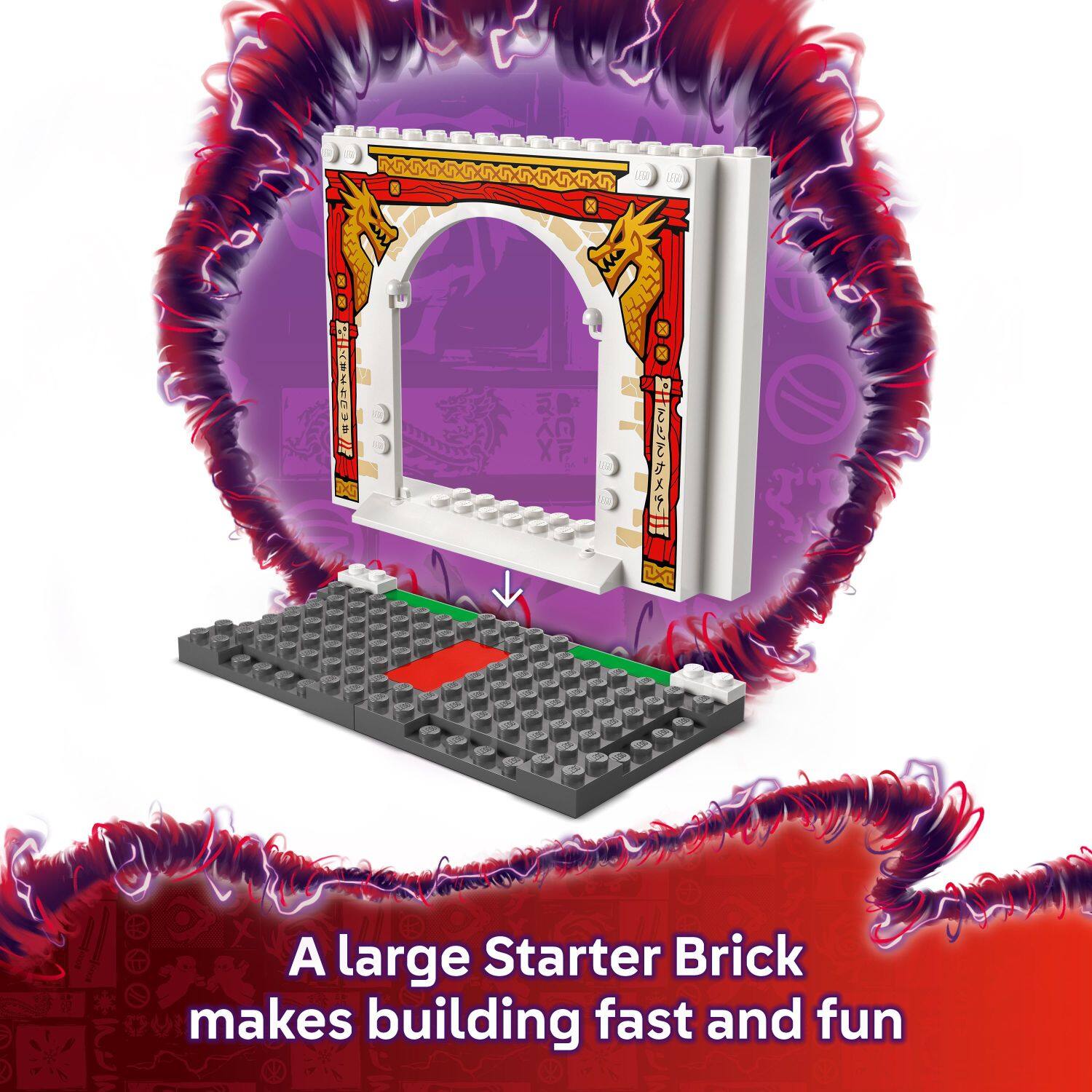 A large Starter Brick makes building fast and fun.