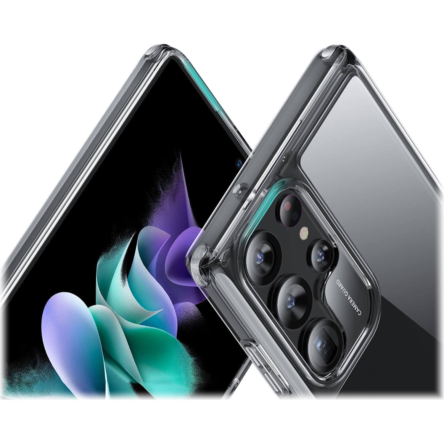 Alt View 16. SaharaCase - AirShield Boost Kickstand Series Case for Samsung Galaxy S23 Ultra - Clear.