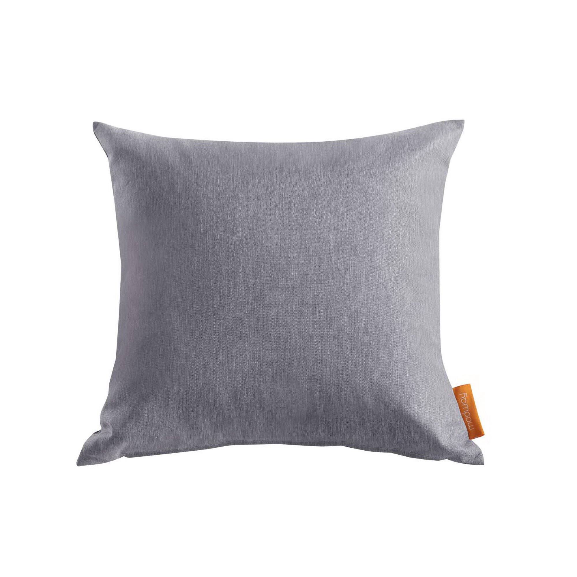 Left. Modway - Convene 2 Piece Outdoor Patio Pillow Set by Modway - Gray.