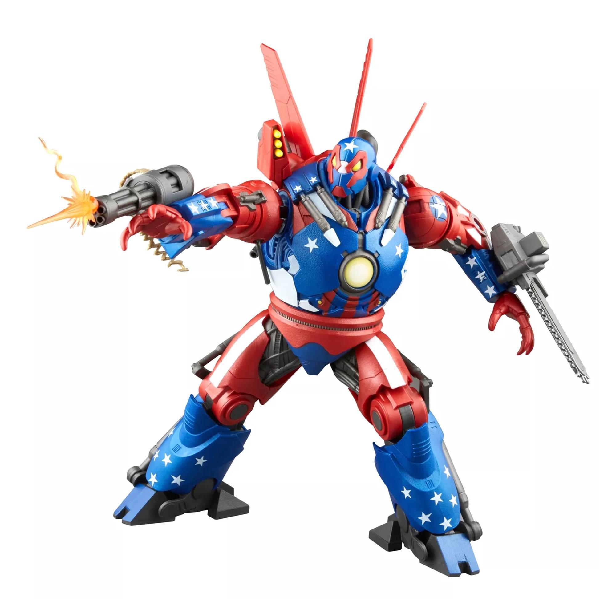 Alt View 2. Hasbro - Hasbro Marvel Legends Series Detroit Steel Iron Man 9" Action Figure - Red.