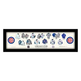 Sporticulture - Chicago Cubs Cooperstown Collection Framed Uniform Heritage Art Print - Multicolor